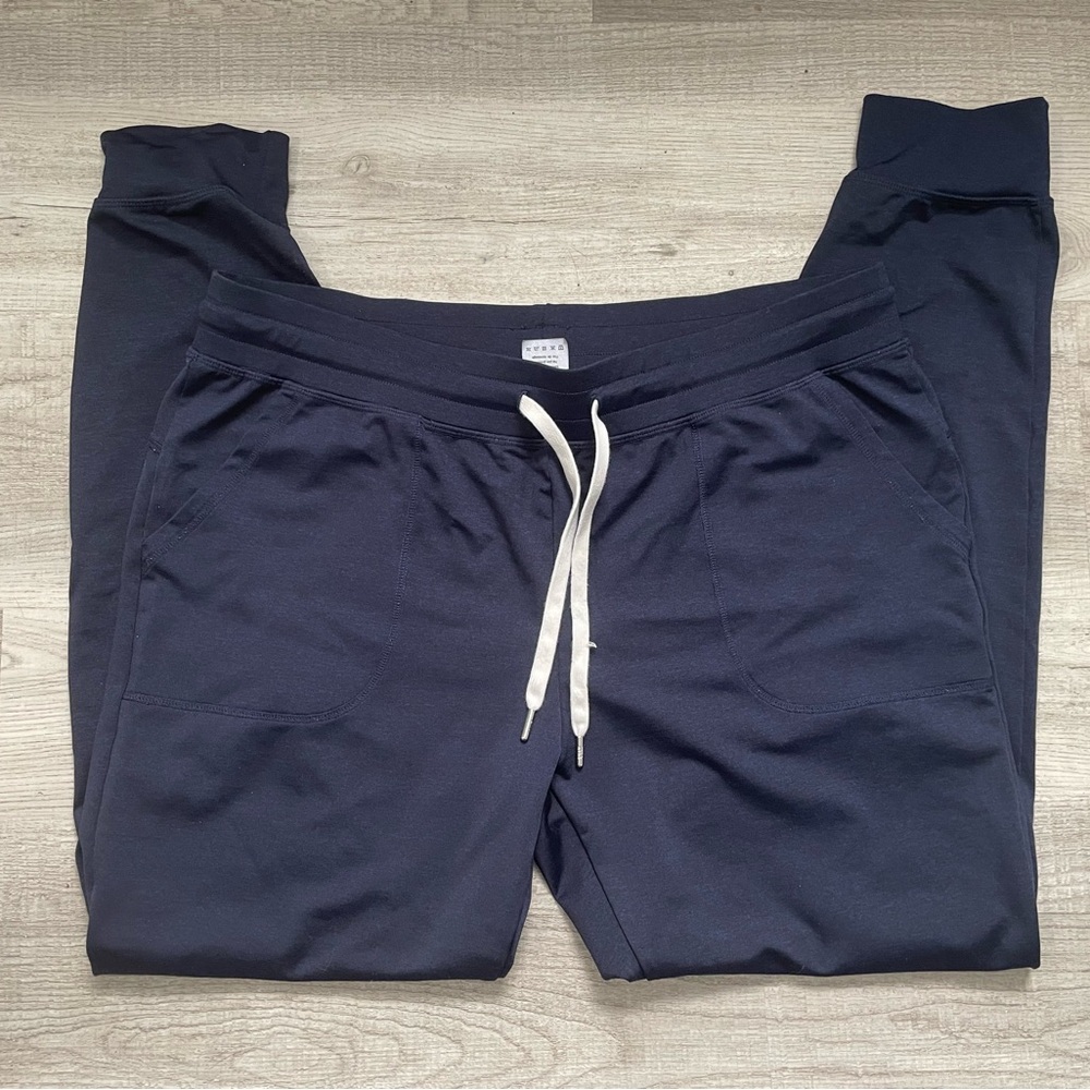 Zyia Women's Cozy Joggers Athletic Comfort Pants Navy Blue, Size XXL - Picture 2 of 6